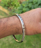 Satnam Waheguru Kara Sikh Khanda Bangle Stainless Steel Bracelet Dlat Kada E14R Unisex UK Stock
