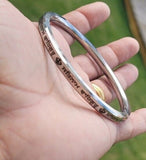 Satnam Waheguru Kara Sikh Khanda Bangle Stainless Steel Bracelet Dlat Kada E14R Unisex UK Stock