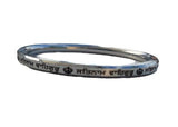 Satnam Waheguru Kara Sikh Khanda Bangle Stainless Steel Bracelet Dlat Kada E14R Unisex UK Stock