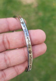 Satnam Waheguru Kara Sikh Khanda Bangle Stainless Steel Bracelet Dlat Kada E14R Unisex UK Stock