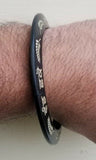 Sikh kara kirat karo naam japo vand shako engraved sarbloh bangle black kada dd8