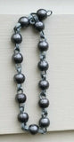 Sarbloh solid beads pure iron meditation praying hindu sikh simarna bracelet q9