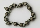 Sarbloh solid beads pure iron meditation praying hindu sikh simarna bracelet q9