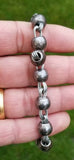 Sarbloh solid beads pure iron meditation praying hindu sikh simarna bracelet q9