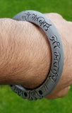 Sarbloh Kara Sikh Shiri Akaal Ji Sahai Kada Gurmukhi Engraved Pure Iron Bangle K19 Unisex Khalsa Handmade Design