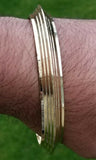 Sikh Brass Kara Gold Look Kada Singh Kaur Punjabi Bracelet Panjabi Gift M15 New