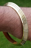 Sikh Brass Kara Gold Look Kada Singh Kaur Punjabi Bracelet Panjabi Gift M15 New