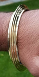 Sikh Brass Kara Gold Look Kada Singh Kaur Punjabi Bracelet Panjabi Gift M15 New