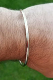 Stainless Steel Kara Silver Colour Thin Sikh Kada Singh Kaur Khalsa Bangle T3 UK