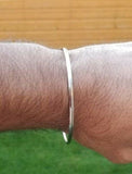 Stainless Steel Kara Silver Colour Thin Sikh Kada Singh Kaur Khalsa Bangle T3 UK