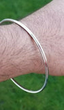 Stainless Steel Kara Silver Colour Thin Sikh Kada Singh Kaur Khalsa Bangle T3 UK