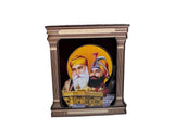 Sikh Wood Ten Guru Nanak Gobind Singh Baba Deep Singh Souvenir Car Dasboard OF24
