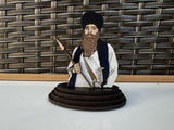 Sikh Bhindranwale Sant Wood Carved Photo Portrait Sikh Desktop Stand Blessing OF