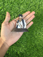 Sikh Bhindranwale Sant Wood Carved Photo Portrait Sikh Desktop Stand Blessing OF