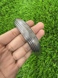 Pure Iron Kara Sarbloh Taksali Sikh Kada Lined Bangle Singh Kaur Khalsa OF13 NEW