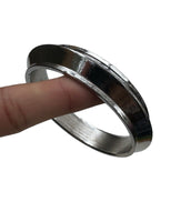 Chrome Plated Kara Thick Collar One Edge Kada Sikh Bangle Singh Kaur Khalsa OF12