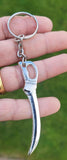 Steel hindu punjabi sikh singh kaur khalsa sword kirpan key chain key ring gg1a