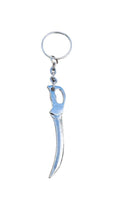 Steel hindu punjabi sikh singh kaur khalsa sword kirpan key chain key ring gg1a