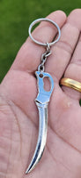 Steel hindu punjabi sikh singh kaur khalsa sword kirpan key chain key ring gg1a