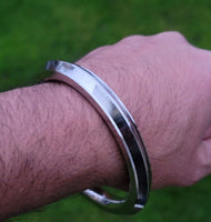 Sikh Kara Stainless Steel Singh Kaur Collar Kada Punjabi Edge Bangle New OG3