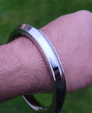 Sikh Kara Stainless Steel Singh Kaur Collar Kada Punjabi Edge Bangle New OG3