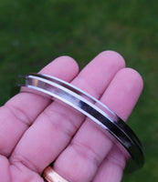 Sikh Kara Stainless Steel Singh Kaur Collar Kada Punjabi Edge Bangle New OG3