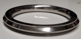 Sikh Kara Stainless Steel Singh Kaur Collar Kada Punjabi Edge Bangle New OG3