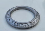 Sikh Kara Sarbloh Pure Iron Cut Floral Chakri Kada Khalsa Warrior Bangle OG7 New