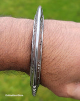 Sikh Kara Sarbloh Pure Iron Tooth Cut Chakri Kada Khalsa Warrior Bangle OG8 New