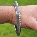 Sikh Kara Sarbloh Pure Iron Tooth Cut Chakri Kada Khalsa Warrior Bangle OG8 New