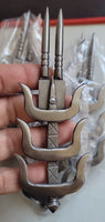 Sarbloh chand tora hand made punjabi sikh singh kaur arrow pin brooch gift bbb3