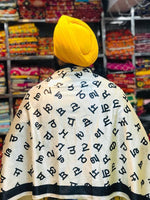 Gurmukhi Urra Airra Alphabet Panjabi Velvet Shawl Punjabi Indian Stole Warm Lohi