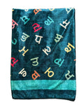 Gurmukhi Urra Airra Alphabet Panjabi Velvet Shawl Punjabi Indian Stole Warm Lohi