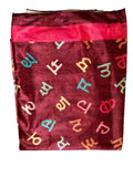 Gurmukhi Urra Airra Alphabet Panjabi Velvet Shawl Punjabi Indian Stole Warm Lohi