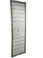 Gurmukhi Urra Airra Alphabet Panjabi Woolen Shawl Punjab Map Indian Stole Lohi