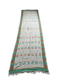 Gurmukhi Urra Airra Alphabet Panjabi Woolen Shawl Punjab Map Indian Stole Lohi