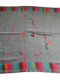 Gurmukhi Urra Airra Alphabet Panjabi Woolen Shawl Punjab Map Indian Stole Lohi