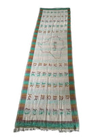 Gurmukhi Urra Airra Alphabet Panjabi Woolen Shawl Punjab Map Indian Stole Lohi