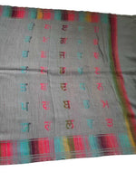 Gurmukhi Urra Airra Alphabet Panjabi Woolen Shawl Punjab Map Indian Stole Lohi
