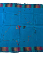 Gurmukhi Urra Airra Alphabet Panjabi Woolen Shawl Punjab Map Indian Stole Lohi