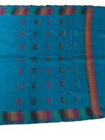 Gurmukhi Urra Airra Alphabet Panjabi Woolen Shawl Punjab Map Indian Stole Lohi
