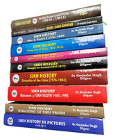 Ten Sikh History Books Set English Harjinder Singh Dilgeer Guru Period to 2011