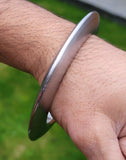 Sikh Kara Sarbloh Kada Pure Iron Smooth Chakri Heavy Khalsa Warrior Bangle OG13