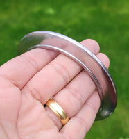 Sikh Kara Sarbloh Kada Pure Iron Smooth UFO Chakri Heavy Khalsa Warrior Bangle O