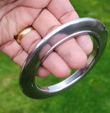 Sikh Kara Sarbloh Kada Pure Iron Smooth UFO Chakri Heavy Khalsa Warrior Bangle O