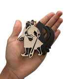 Wooden Sikh Baba Deep Singh Khanda Bhindranwale Car Mirror Pendant Hanger QQ10R