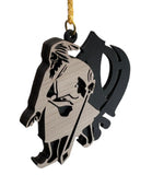 Wooden Sikh Baba Deep Singh Khanda Bhindranwale Car Mirror Pendant Hanger QQ10R