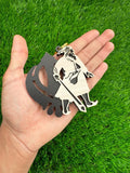 Wooden Sikh Baba Deep Singh Khanda Bhindranwale Car Mirror Pendant Hanger QQ10R
