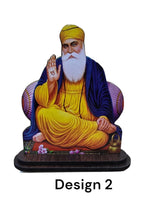 Sikh Wood Carved Photo Guru Nanak Gobind Singh Baba Deep Singh Car Dashboard New OHG