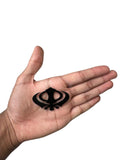Sikh Acrylic Khanda Sticker Black Punjabi Singh Kaur Khalsa adhesive back OK4